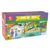 Floss & Rock 60 Parça Yer Yapbozu - One World