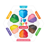 Ooly I Heart Art Silinebilir 6'lı Renk Mum Boya (12 Renk)
