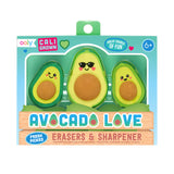 Ooly Avocado Love Silgi & Kalemtıraş 3’lü Set