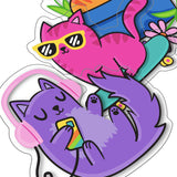Ooly Stickiville Vinil Çıkartmalar - Silly Kitties