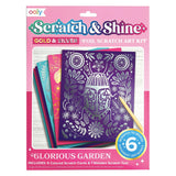 Ooly Scratch and Shine Folyo Kazıma Sanat Seti - Glorious Garden