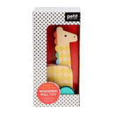 Petit Collage Ahşap Çek Çek Oyuncak - Giraffe