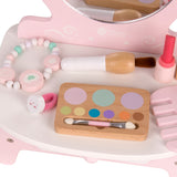 Classic World Ahşap Makyaj Masası - Pembe