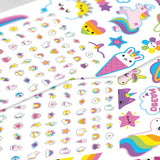 Ooly Tattoo Palooza Geçiçi Dövme & Tırnak Sticker Seti - Unicorns & Rainbows