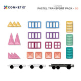 Connetix Pastel Transport Pack Manyetik Bloklar - 50 Parça