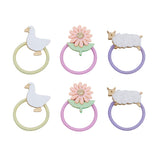 Mimi & Lula Farmyard Mini 6'lı Lastik Toka