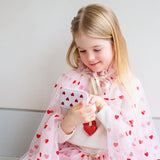 Mimi & Lula Heart Print Pelerin