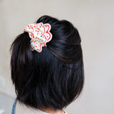 Mimi & Lula Heart Print Scalloped Scrunchie Lastik Toka