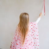 Mimi & Lula Heart Print Pelerin