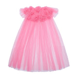 Mimi & Lula Pink Ruffle Flower Pelerin