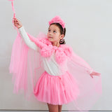 Mimi & Lula Pink Ruffle Flower Taç