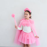 Mimi & Lula Pink Ruffle Flower Pelerin