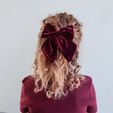Mimi & Lula Tartan Agnes Bow 2'li Toka - Red