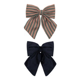 Mimi & Lula Stripe Agnes Bow 2'li Toka