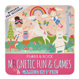 Floss & Rock Mıknatıslı Kutu Oyunları 4’ü 1 arada Rainbow Fairy