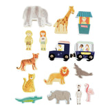 Floss & Rock Ahşap Figürlü Oyun Kutuları - Jungle