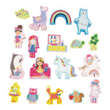 Floss & Rock Ahşap Figürlü Oyun Kutuları - Rainbow