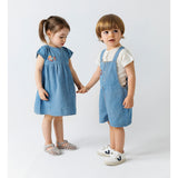Little Yucca Fishy İnce Denim Salopet