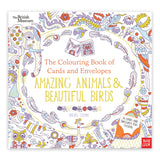 The Colouring Book of Cards and Envelopes: Amazing Animals & Beatiful Birds