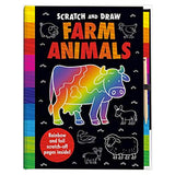 Scratch and Draw: Farm Animals