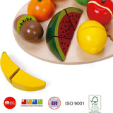 Classic World Ahşap Meyve Sebze Kesme Oyunu 17 Parça