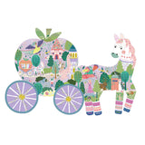 Floss & Rock 80 Parça Yapboz - Bal Kabağı Arabası Şekilli Fairy Tales