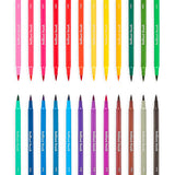 Ooly Brilliant Brush Fırça Uçlu 24'lü Keçeli Kalem