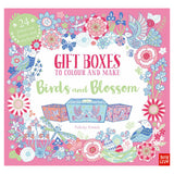 Gift Boxes to Colour And Make: Birds and Blossom