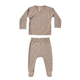 Quincy Mae Kimono Üst ve Ayaklı Pantolon | Truffle Floral