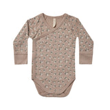 Quincy Mae Pointelle Yandan Çıtçıtlı Body | Truffle Floral