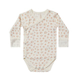 Quincy Mae Pointelle Yandan Çıtçıtlı Body | Blush Floral