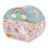 Floss & Rock Müzikli Oval Mücevher Kutusu - Rainbow Fairy