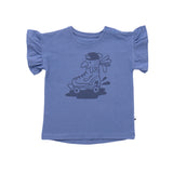 Little Yucca Frills Tshirt | Lavender Blue