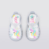 Igor S10309 Tobby Gloss Unicornio Çocuk Sandalet | Transparente Glitter