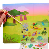 Ooly Set The Scene Transfer Çıkartma Seti - Jungle Journey