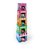Ooly Stackables Karton Blok Oyun Seti - Rainbow Town