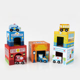 Ooly Stackables Karton Blok Oyun Seti - Busy City