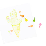 Ooly Rainbow Scoops 6 Renkli Silinebilir Mum Boya
