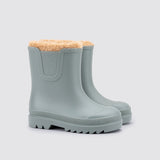 Igor W10290 Tokio Borreguito Çocuk Kürklü Yağmur Botu | Verde Green