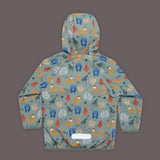 Miela Kids Su Tutmaz Softshell Desenli Ceket | Mint Jungle