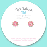 Girl Nation Küpe - Pink Daisy