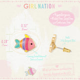 Girl Nation Küpe - Rainbow Fish