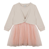 Antebies Tül Sweatshirt Elbise | Somon