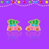 Girl Nation Holiday Studs Küpe - Car with Tree