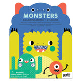 Petit Collage Çıkartmalı Boyama Kitabı - Monsters