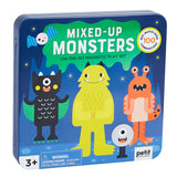 Petit Collage Taşınabilir Mıknatıslı Oyun Seti - Mixed Up Monsters