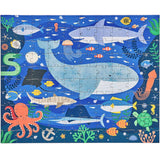 Petit Collage Taşınabilir Çantalı Çift Taraflı Yapboz - Under The Sea