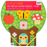 Petit Collage Taşınabilir Büyük Parçalı Ahşap Yapboz - Little Tree