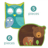 Petit Collage 4 in 1 Başlangıç Yapbozu - Forest Babies