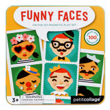 Petit Collage Taşınabilir Mıknatıslı Oyun Seti - Funny Faces